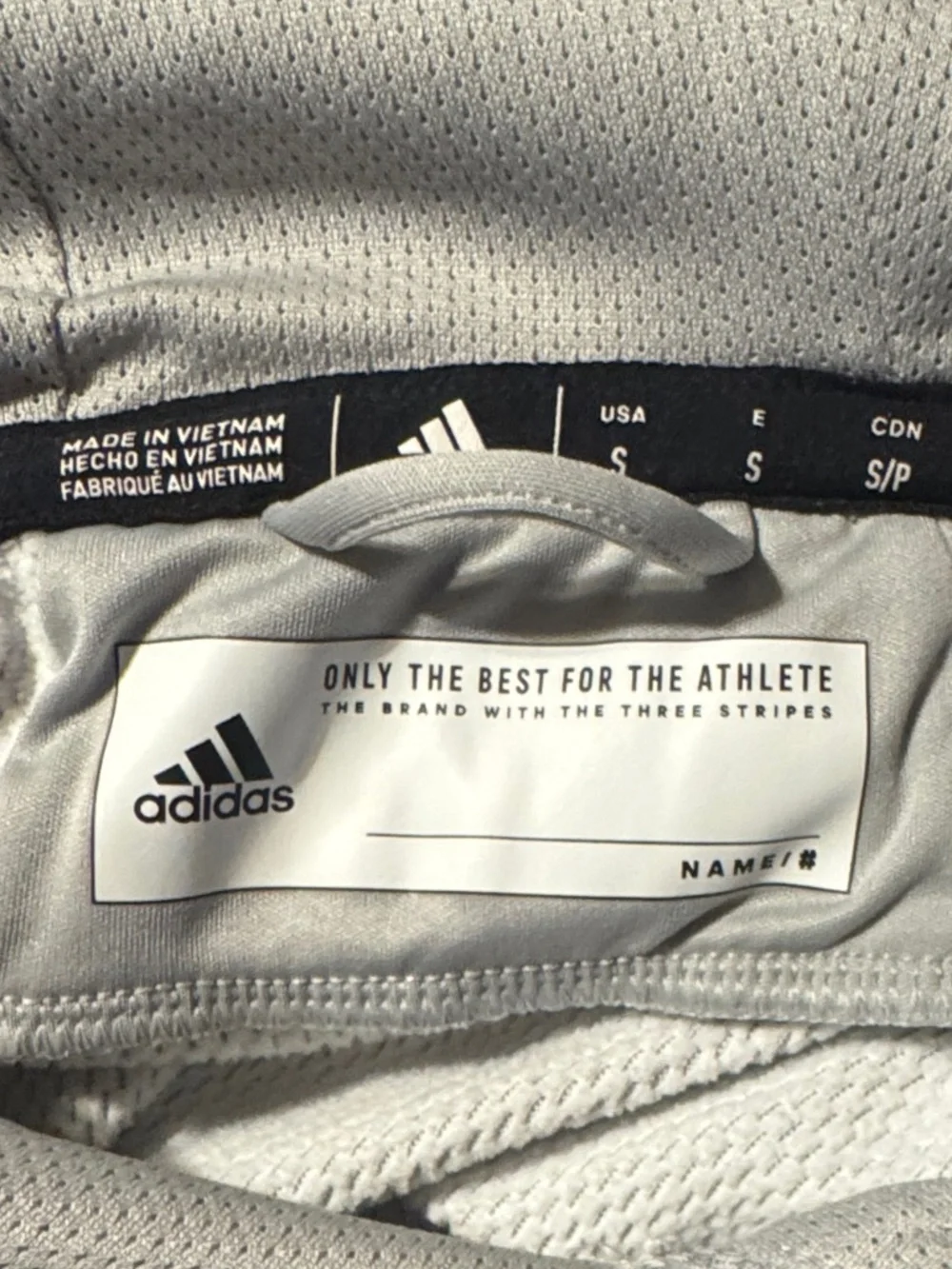 (S) ADIDAS CLIMAWARM LIGHT GRAY HOODIE W/ THUMBHOLE EMBLEM ON SLEEVE